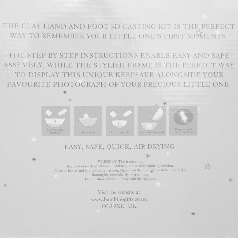 Bambino Triple Photo Frame & Casting Kit White Baby Products