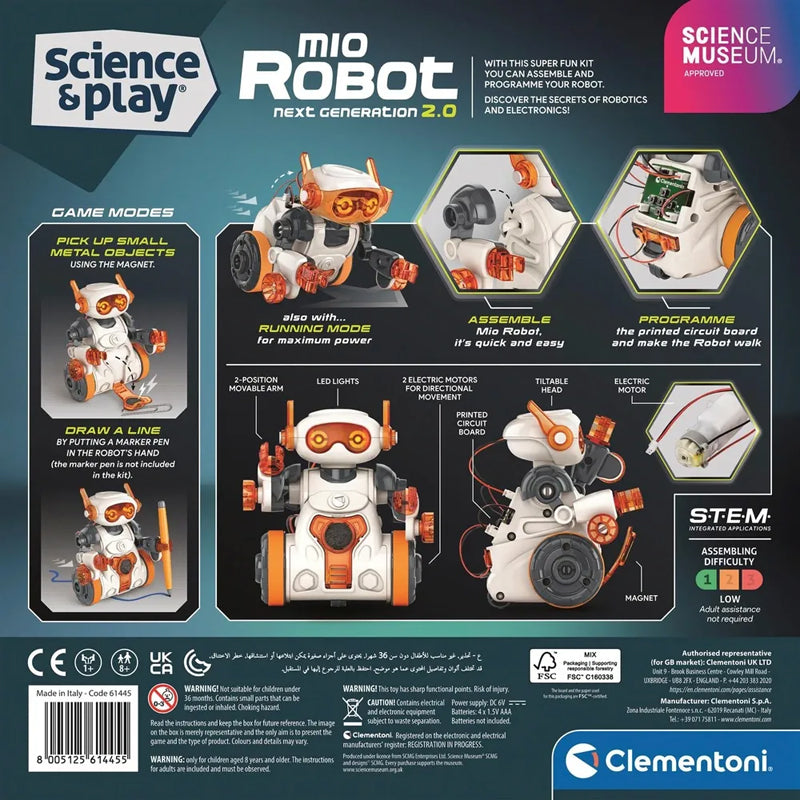 Clementoni Science Museum Mio Robot 2.0 Baby Products Wholesaler