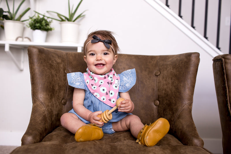 Copper Pearl Bibs Bloom 4Pk Baby Products Wholesaler