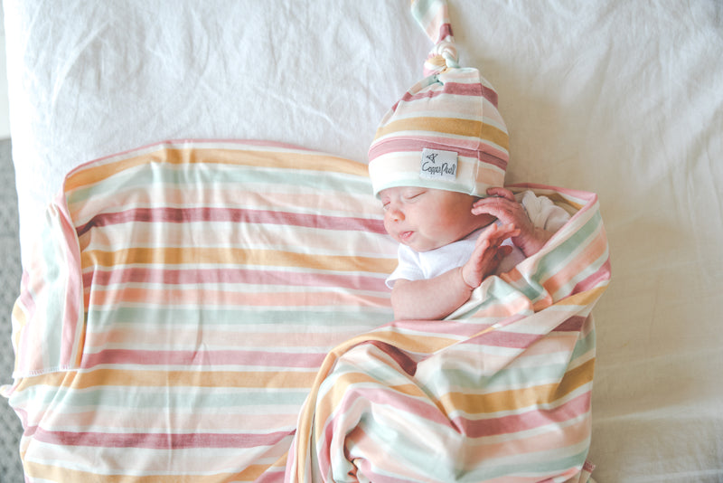 Copper Pearl Knitted Swaddle Blanket Enchanted Baby Products Wholesaler