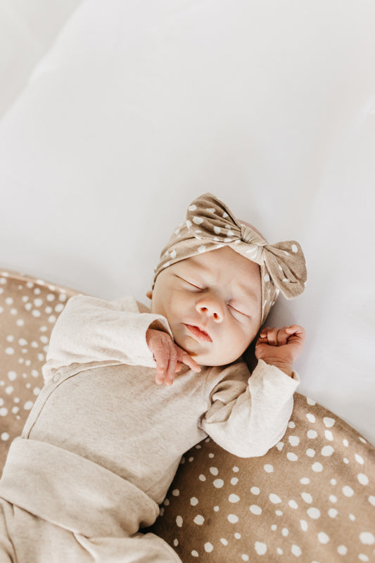 Copper Pearl Knitted Swaddle Blanket Fawn Baby Products Wholesaler
