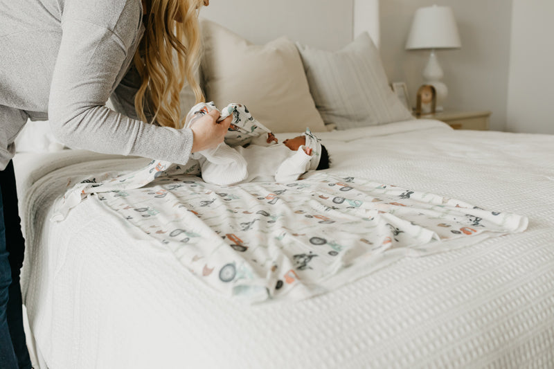 Copper Pearl Knitted Swaddle Blanket Jo Baby Products Wholesaler