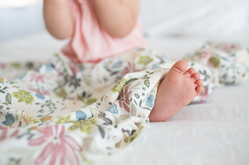 Copper Pearl Knitted Swaddle Blanket Olive Baby Products Wholesaler