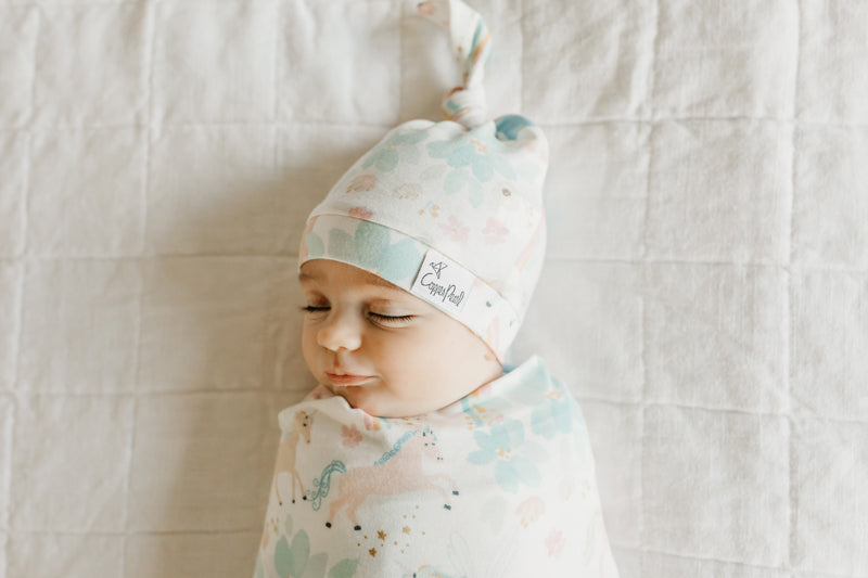Copper Pearl Top Knot Hat Whimsy 0-4m Baby Products Wholesaler