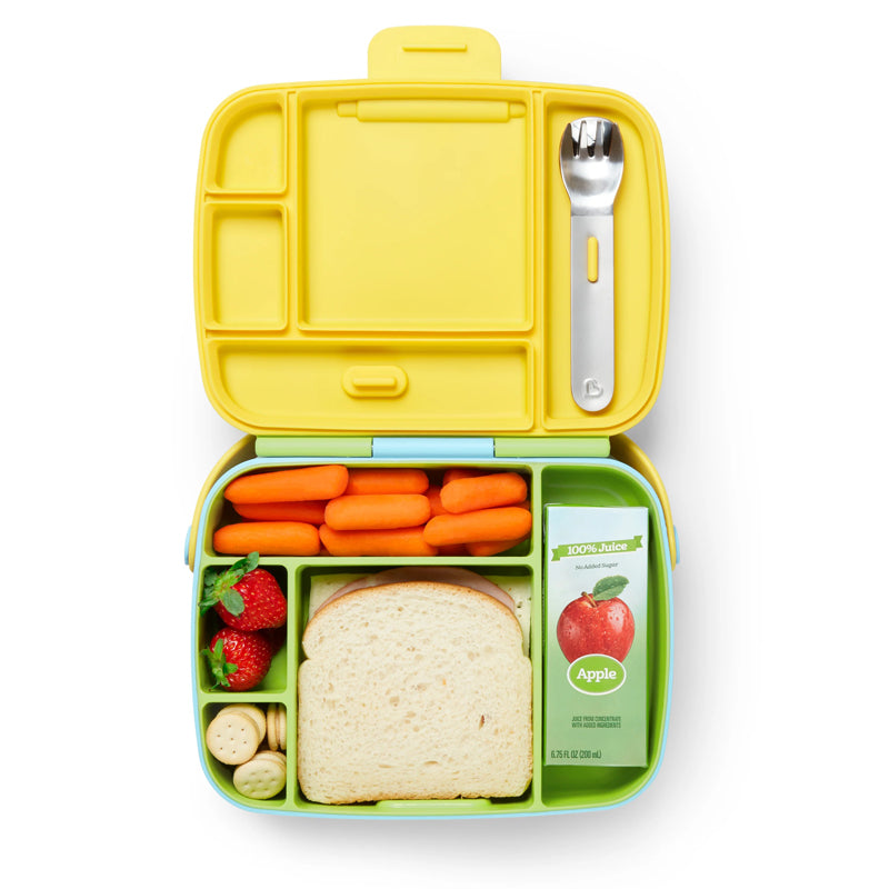Munchkin Lunch Bento Box With Utensils Green Baby Products Wholesaler
