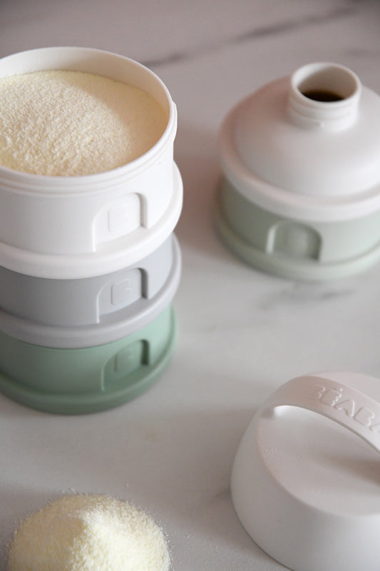 Béaba Snack Storage Stacked Formula Milk Container Grey Baby Products Wholesaler