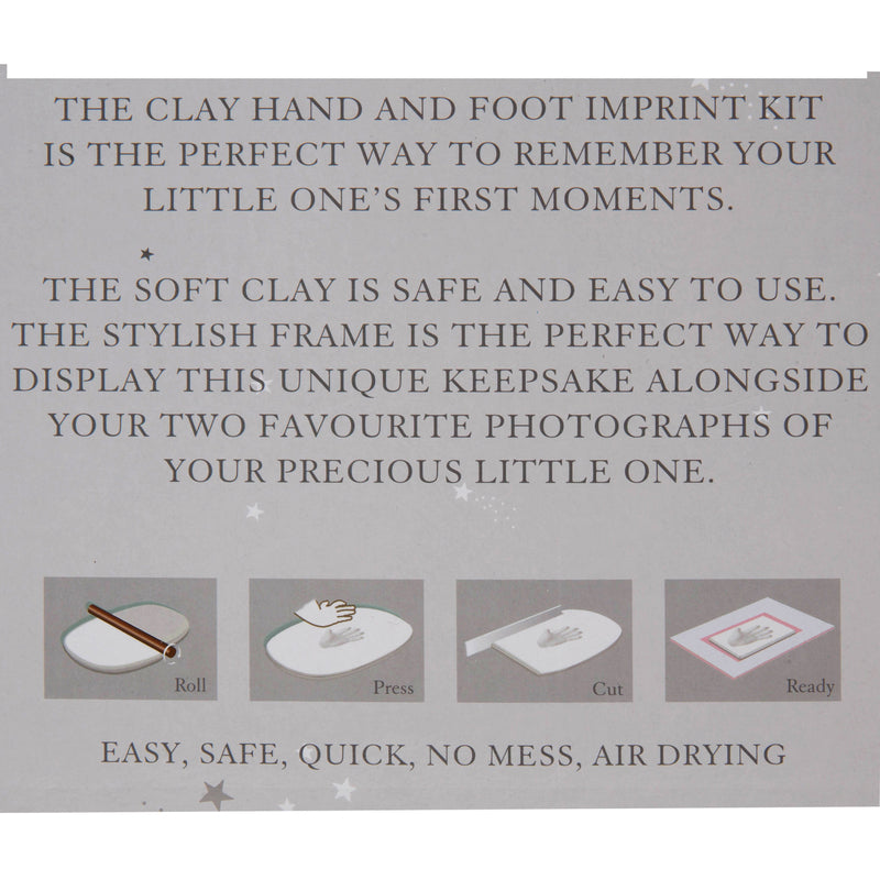 Bambino White Photo Frame & Clay Print Baby Products