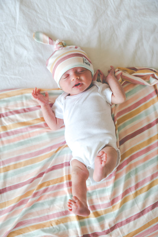 Copper Pearl Knitted Swaddle Blanket Enchanted Baby Products Wholesaler