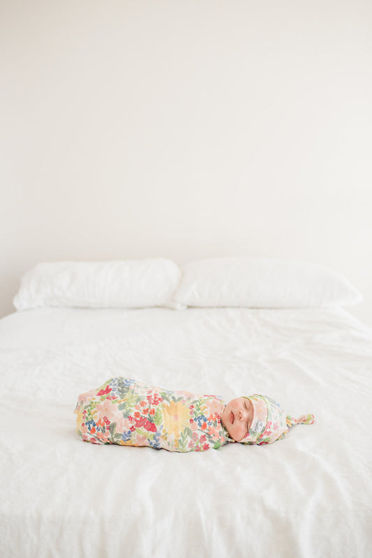 Copper Pearl Knitted Swaddle Blanket Lark Baby Products Wholesaler