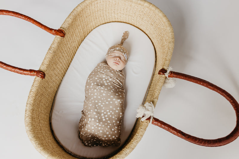 Copper Pearl Top Knot Hat Fawn 0-4m Baby Products Wholesaler