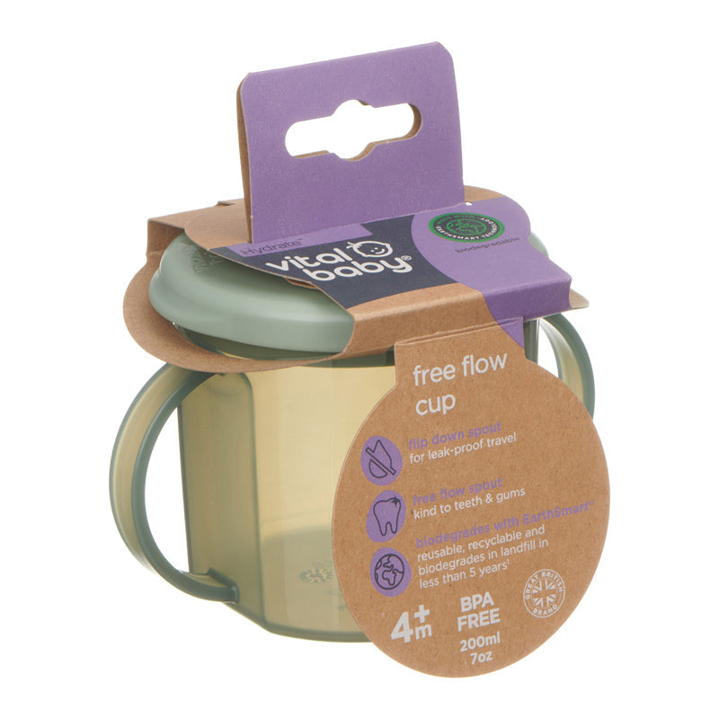 Vital Baby Hydrate Free Flow Cup Moss Baby Products Wholesaler