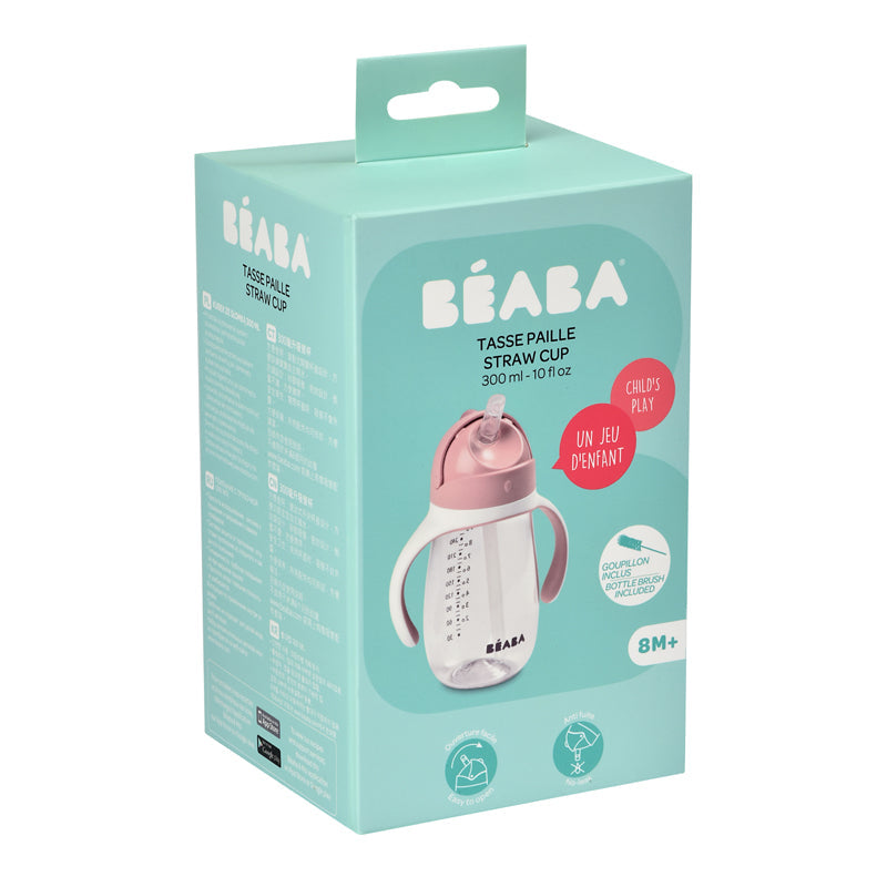 Béaba Tritan Straw Cup Pink 300ml Baby Products Wholesaler