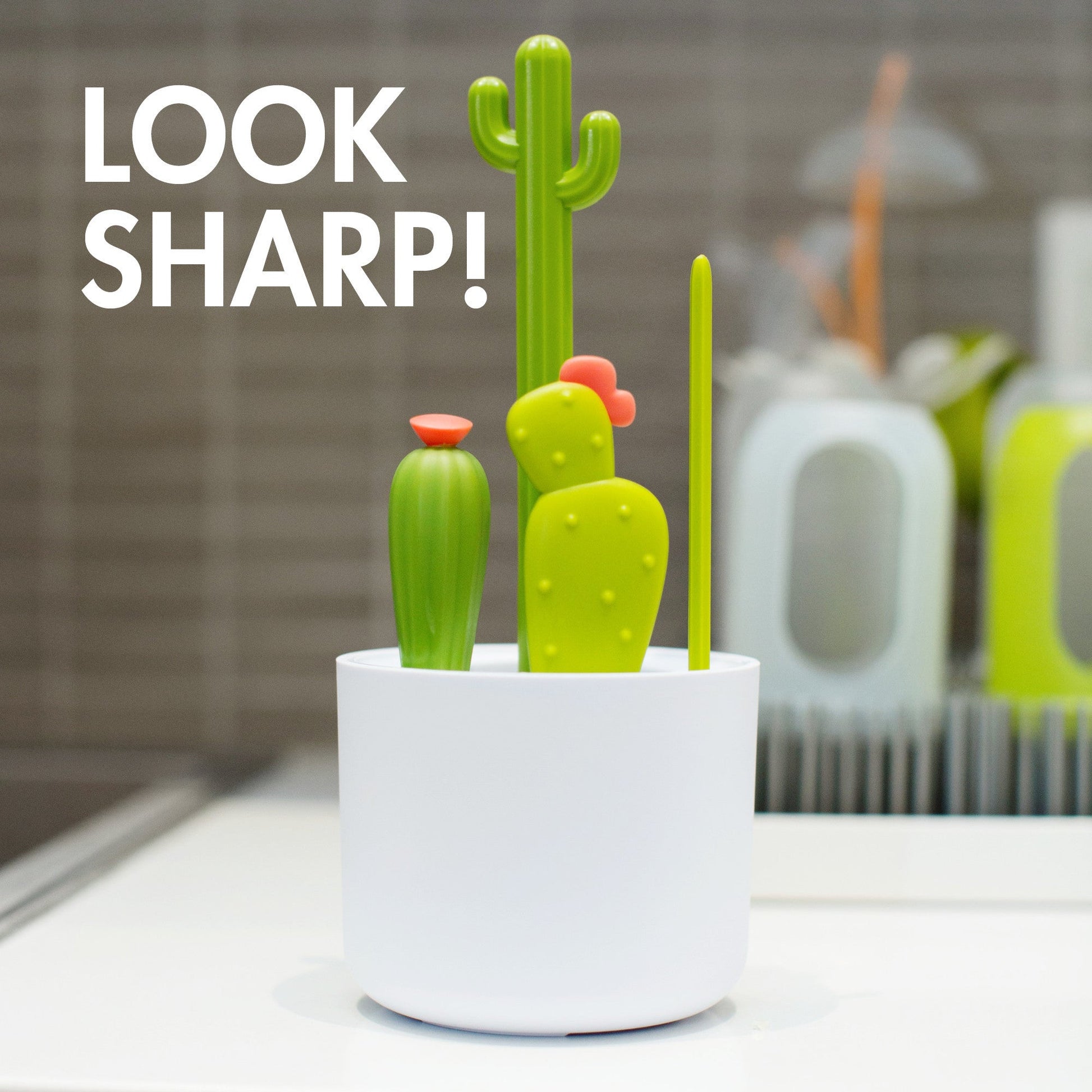 Boon CACTI Bottle Cleaning Brush Set Baby Products Wholesaler
