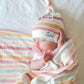 Copper Pearl Knitted Swaddle Blanket Enchanted Baby Products Wholesaler