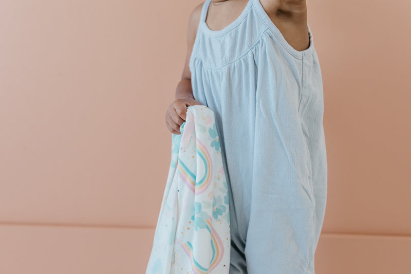Copper Pearl Knitted Swaddle Blanket Whimsy Baby Products Wholesaler