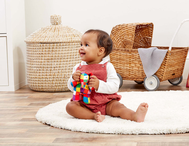 Elmer Plush Bean Rattle 12cm Baby Products Wholesaler