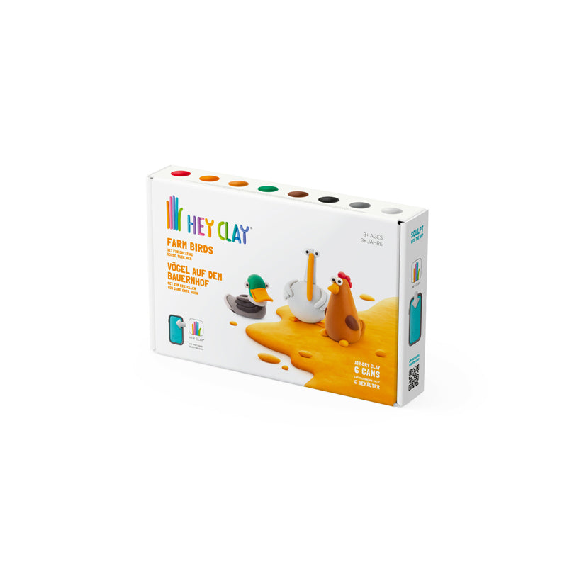 Hey Clay Farm Birds Medium Set Baby Products Wholesaler