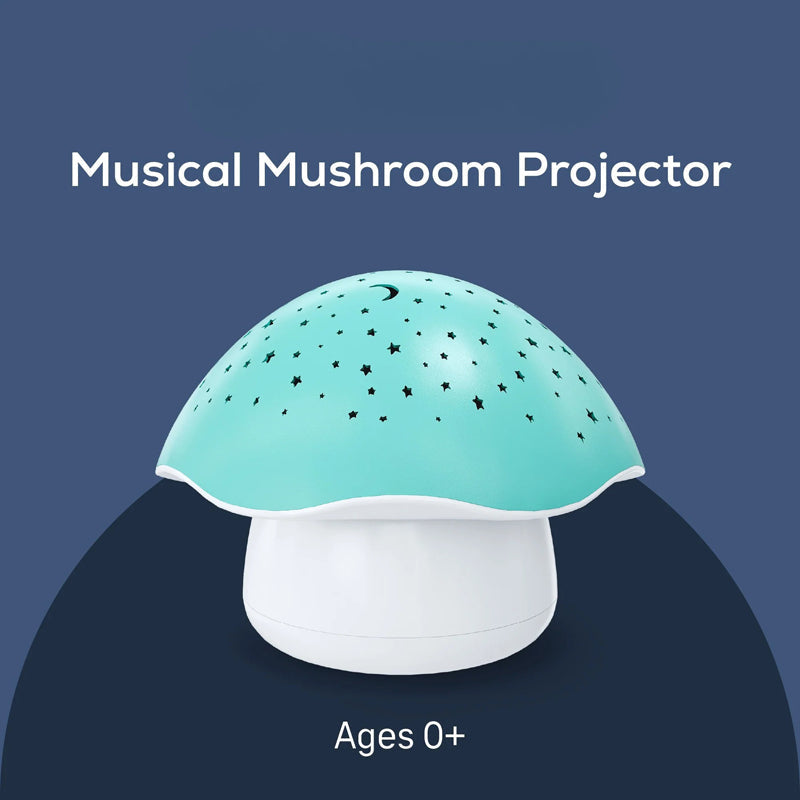 Pabobo by Angelcare Mushroom Musical Stars Projector  - Blue Baby Products Wholesaler