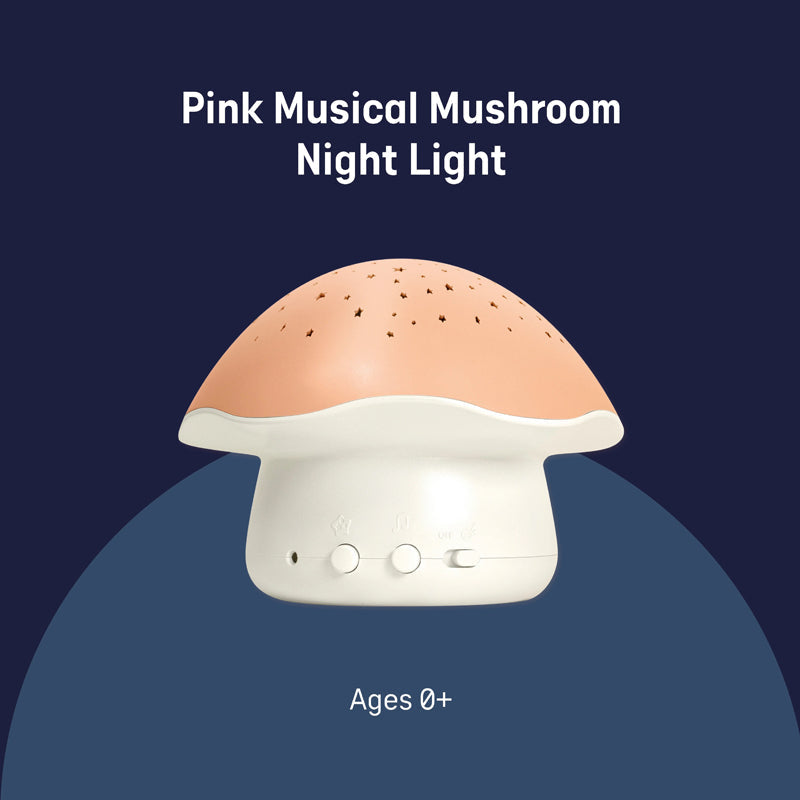 Pabobo by Angelcare Mushroom Musical Stars Projector  - Pink Baby Products Wholesaler