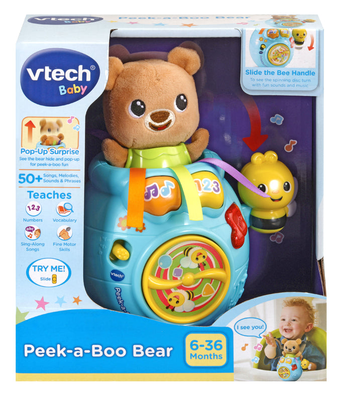 VTech Peekaboo Bear Baby Interactive Musical Toy Sensory Songs Plush Gift KidsGo Baby Products Wholesaler