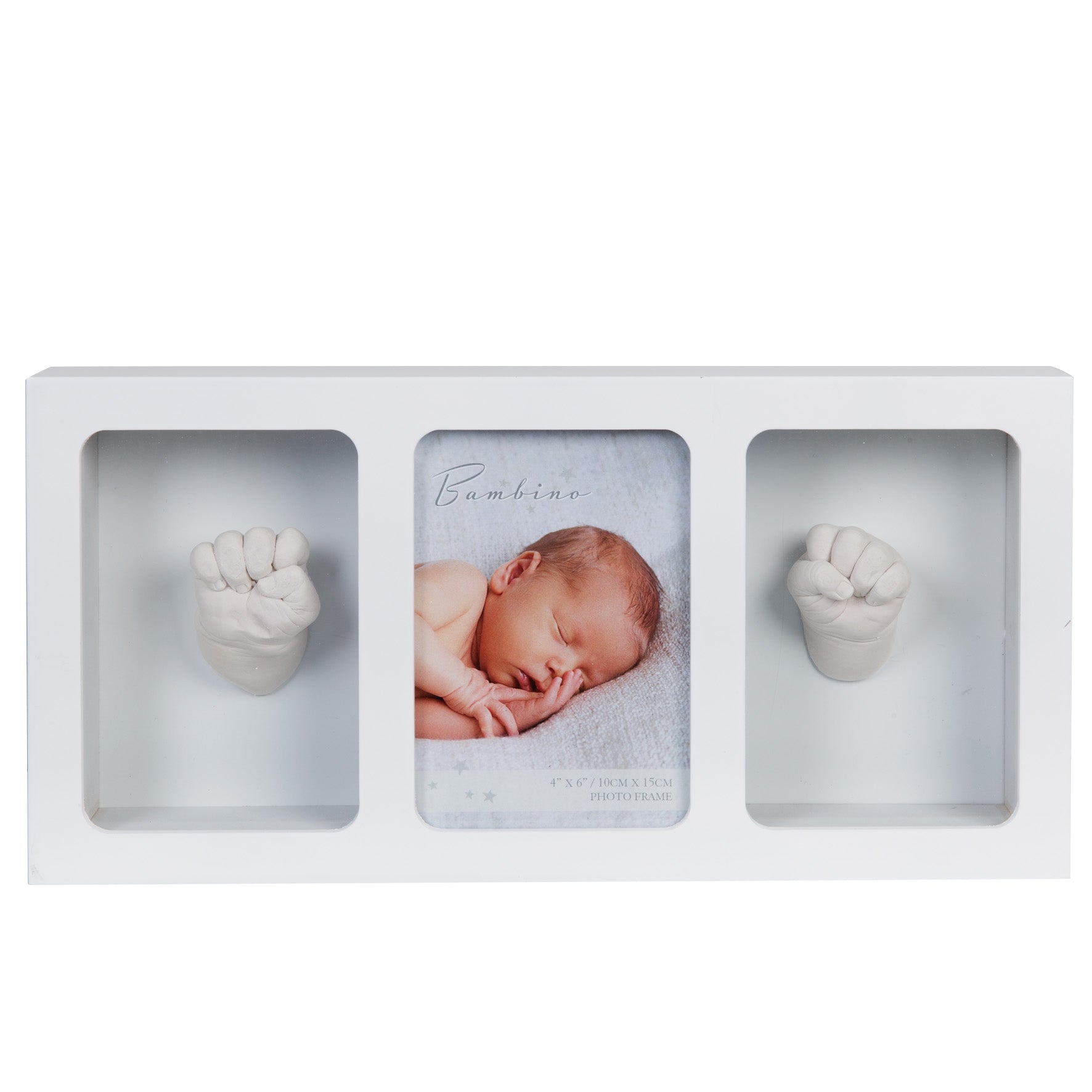 Bambino Triple Photo Frame & Casting Kit White Baby Products