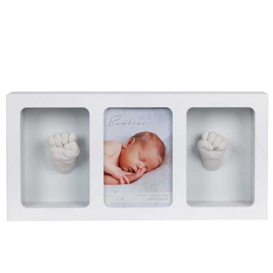 Bambino Triple Photo Frame & Casting Kit White Baby Products