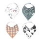Copper Pearl Bibs Jo 4Pk Baby Products Wholesaler