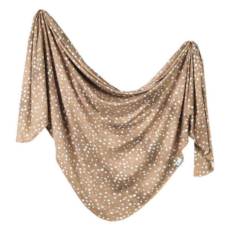 Copper Pearl Knitted Swaddle Blanket Fawn Baby Products Wholesaler
