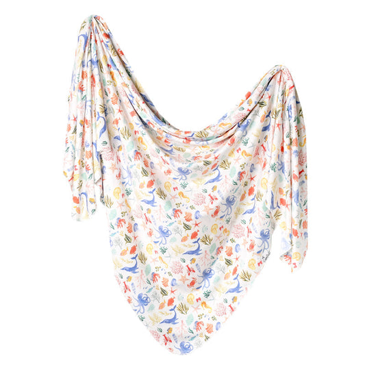Copper Pearl Knitted Swaddle Blanket Nautical Baby Products Wholesaler
