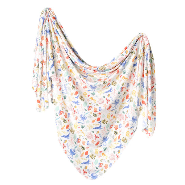 Copper Pearl Knitted Swaddle Blanket Nautical Baby Products Wholesaler