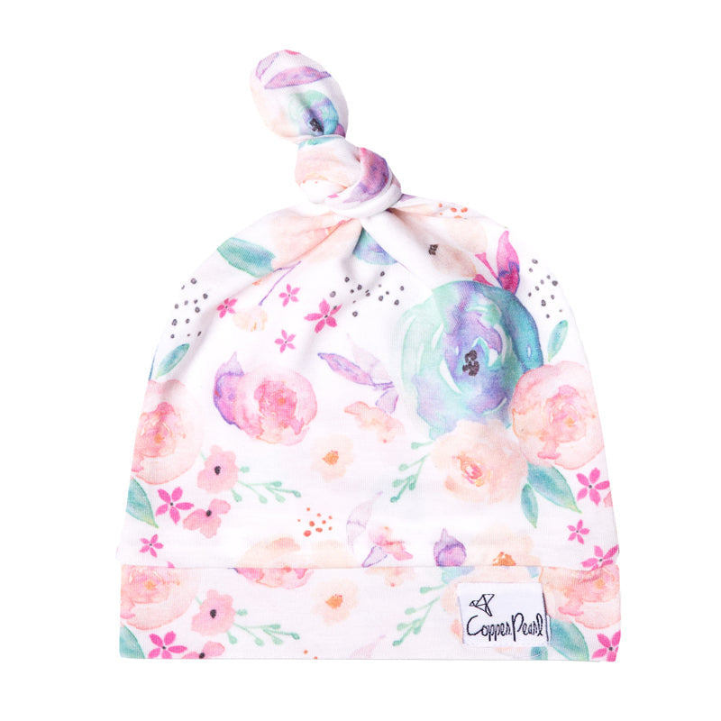 Copper Pearl Top Knot Hat Bloom 0-4m Baby Products Wholesaler