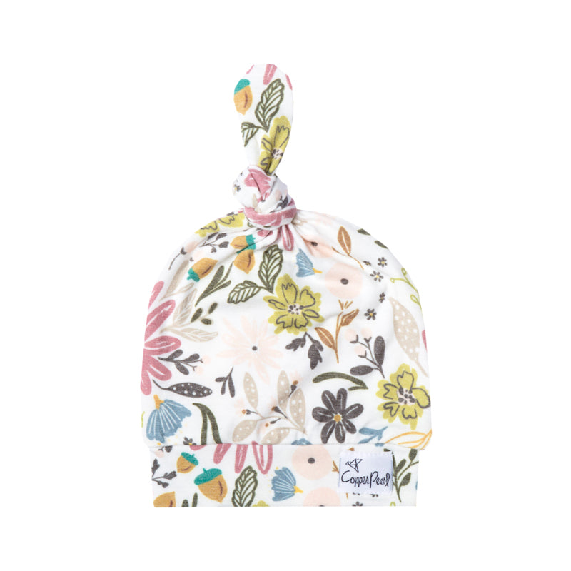 Copper Pearl Top Knot Hat Olive 0-4m Baby Products Wholesaler