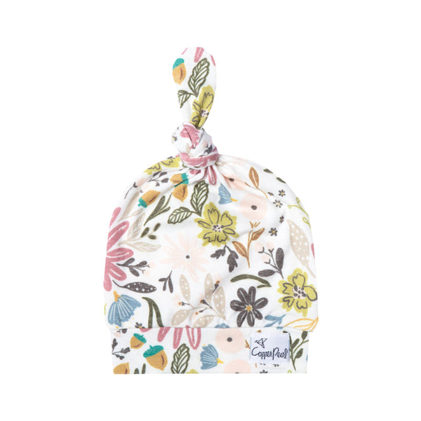 Copper Pearl Top Knot Hat Olive 0-4m Baby Products Wholesaler
