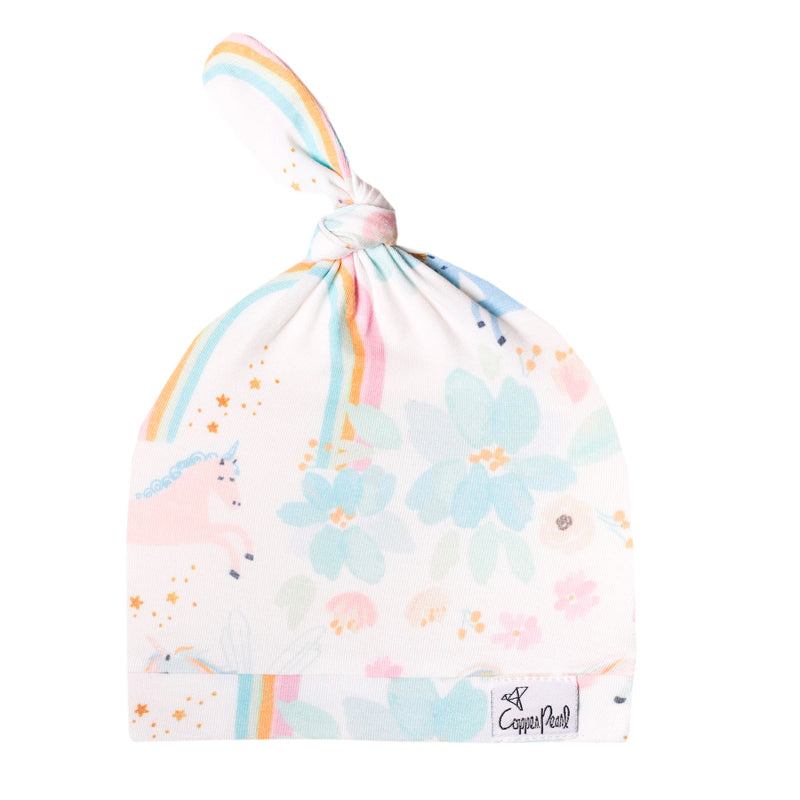 Copper Pearl Top Knot Hat Whimsy 0-4m Baby Products Wholesaler