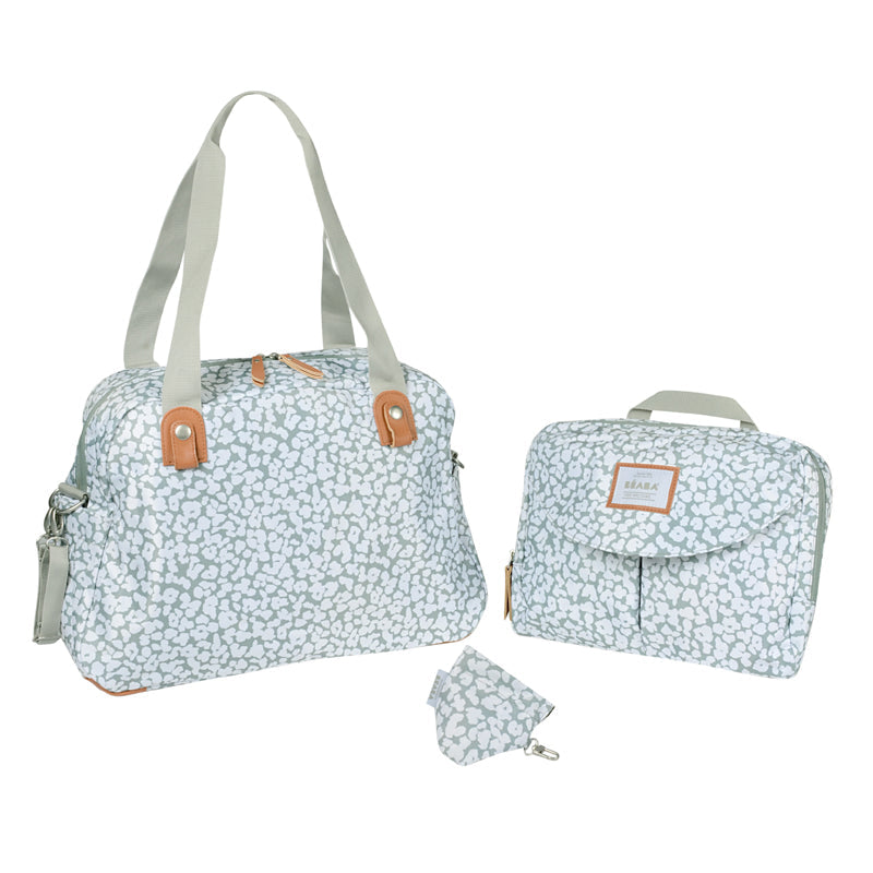 Béaba Geneva II Changing Bag Grey Blossom Baby Products Wholesaler