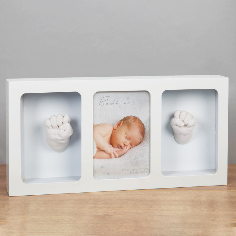 Bambino Triple Photo Frame & Casting Kit White Baby Products