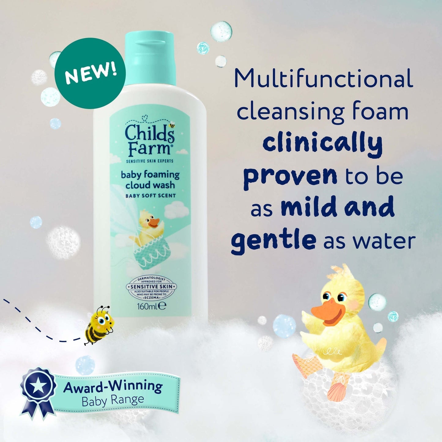 Child's Farm Baby Foaming Cloud Wash 160ml Baby Products Wholesaler