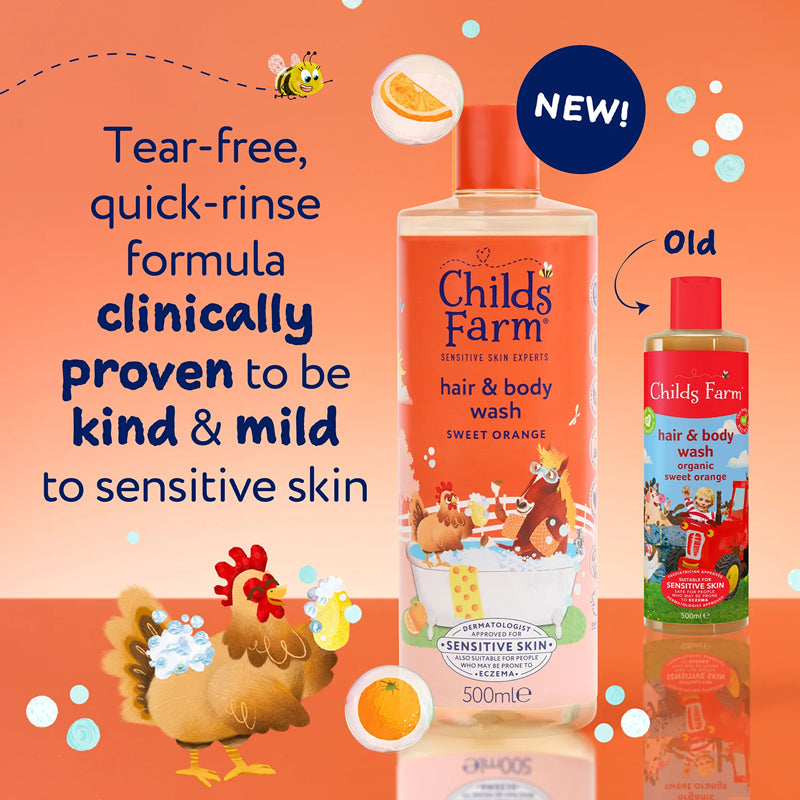 Child's Farm Hair & Bodywash Sweet Orange 500ml Baby Products Wholesaler
