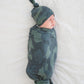 Copper Pearl Knitted Swaddle Blanket Hunter Baby Products Wholesaler