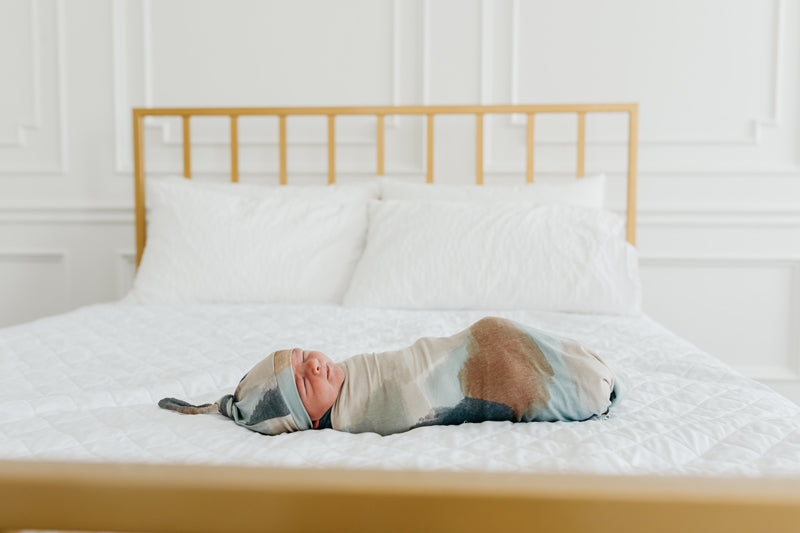 Copper Pearl Knitted Swaddle Blanket Picasso Baby Products Wholesaler