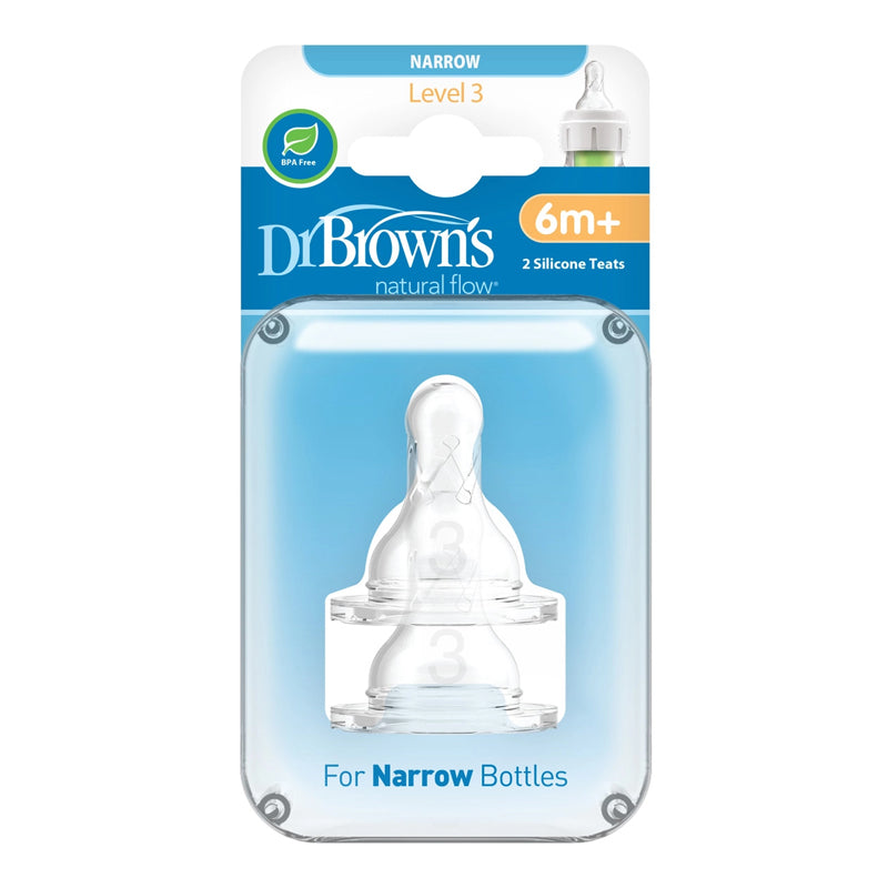 Dr Brown's Natural Flow® Options+™ Narrow Teat Level 3 Flow 2Pk Baby Products Wholesaler