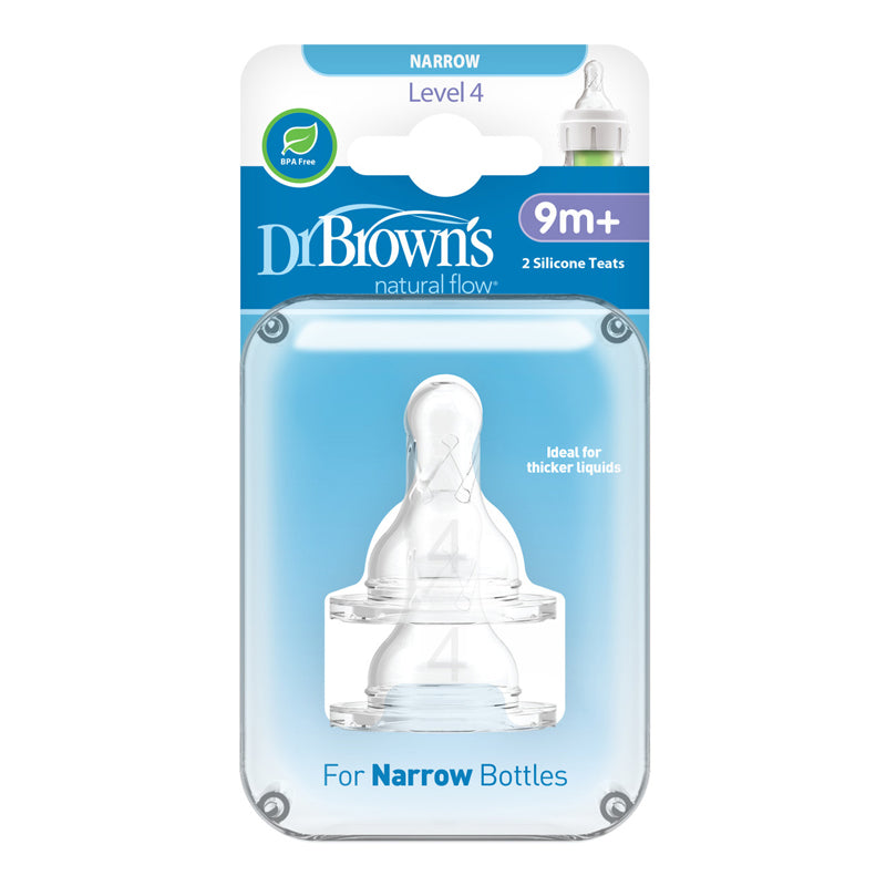 Dr Brown's Natural Flow® Options+™ Narrow Teat Level 4 Flow 2Pk Baby Products Wholesaler