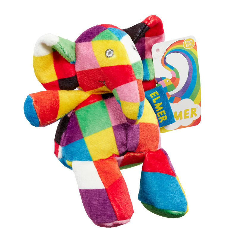 Elmer Plush Bean Rattle 12cm Baby Products Wholesaler