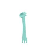 Kikka Boo Silicone Spoon With Fork Giraffe Blue Baby Products Wholesaler