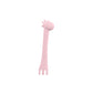 Kikka Boo Silicone Spoon With Fork Giraffe Pink Baby Products Wholesaler
