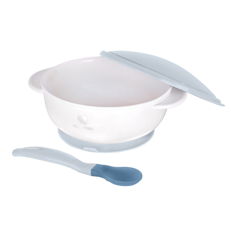 Kikka Boo Suction Bowl With Heat Sensing Spoon Blue Baby Products Wholesaler