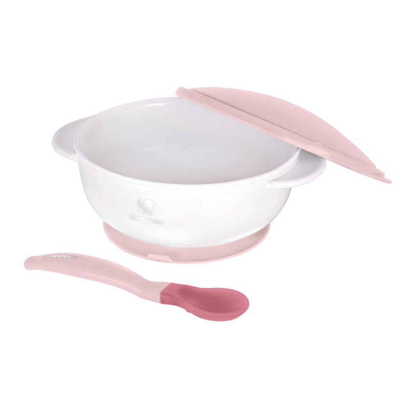 Kikka Boo Suction Bowl With Heat Sensing Spoon Pink Baby Products Wholesaler