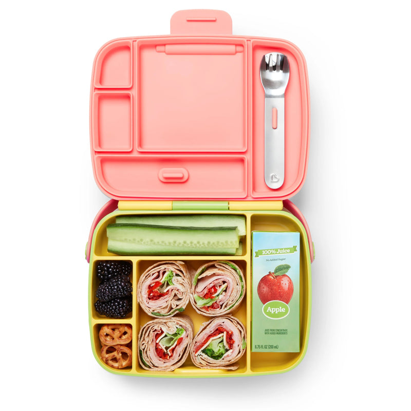 Munchkin Lunch Bento Box With Utensils Pink Baby Products Wholesaler