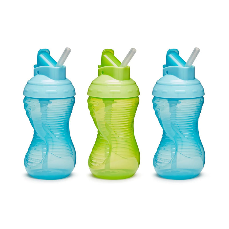 Munchkin Mighty Grip Straw Cup Blue & Green 10Oz 3pk Baby Products Wholesaler