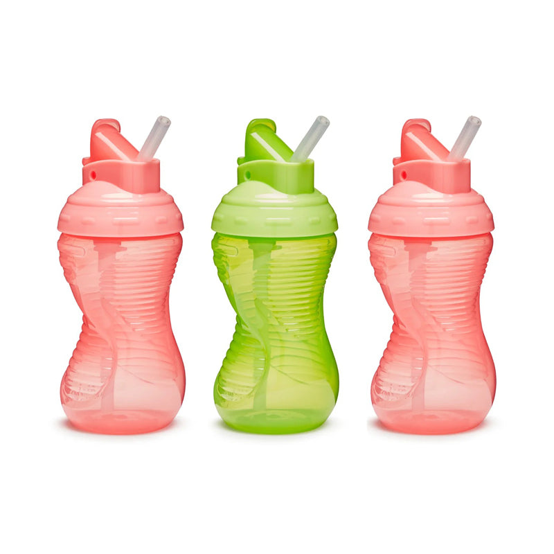 Munchkin Mighty Grip Straw Cup Pink & Green 10Oz 3pk Baby Products Wholesaler